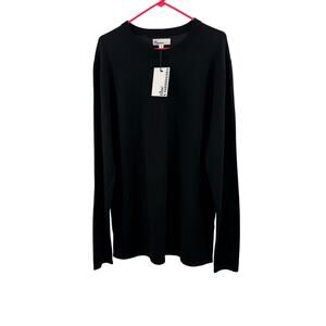 The Commons Sweater Men's Size XL NWT 100% Merino Wool Crewneck Black Stitch Fix